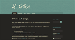 Desktop Screenshot of ifacollege.com