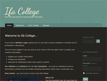 Tablet Screenshot of ifacollege.com